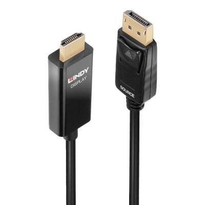 4. Lindy 40926 2m DisplayPort HDMI Typ A (Standard) Kabeladapter Schwarz