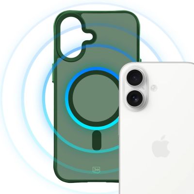 22. 3mk Smoke MagCase für iPhone 16 - Grün-Transparent
