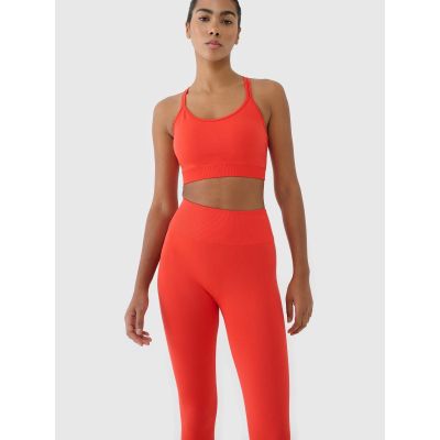7. Nahtlose Trainingsleggings für Damen 4F 4FWSS25TFTIF380-62S