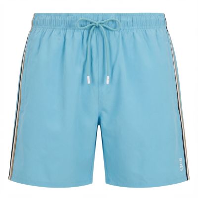 5. BOSS Iconic Hell-/Pastellblaue Badeshorts (50491594-455)
