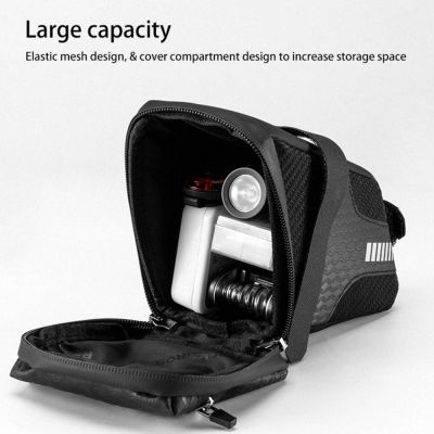 8. Rockbros C29-BK wasserdichte Fahrradtasche unter dem Sattel – schwarz