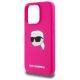 6. Karl Lagerfeld KLHMP15LSKHPPPLF iPhone 15 Pro 6,1" Fuchsia/Fuchsia Hardcase Silikon Karl Head Print MagSafe