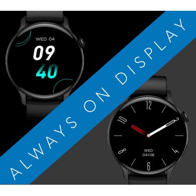 12. RUBICON RNCF10 Black SMARUB237 Smartwatch