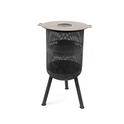 28. Bonfeu Gartenfeuerstelle Bonves 45 Korb schwarz 4502
