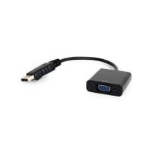 GEMBIRD A-DPM-VGAF-02 Adapter (DisplayPort M - D-Sub (VGA) F; 0,15 m; schwarz)