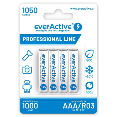 everActive Professional Linie EVHRL03-1050 Akku (1050mAh ; Ni-MH LSD)