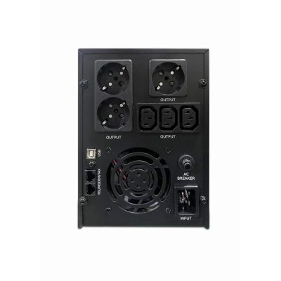 7. ENERGENIE USV-Notstromversorgung AVR 3000VA LCD, 3 x C13, 3 x Schuko, USB, RJ45