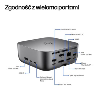 118. HP Thunderbolt 4 Ultra 180W G6 Dock