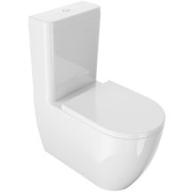 Steh-WC mit Spülkasten, weiß
