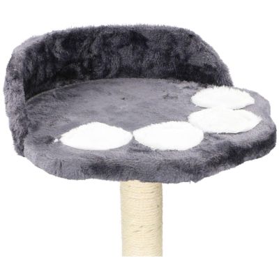 3. Katzenkratzbaum mit Häuschen und Bett, 68 cm