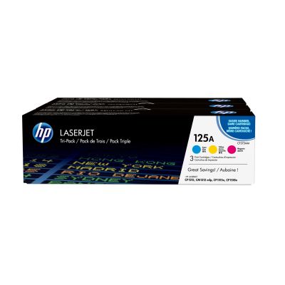 11. HP 125A 3er-Pack Original LaserJet Tonerkartuschen: Cyan/Magenta/Gelb