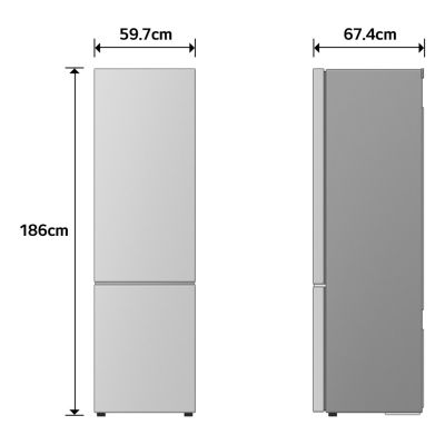 3. Kühl-Gefrierkombination LG GBBSJ10EPY silber 186 cm