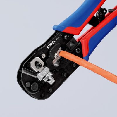 4. Knipex 97 51 13 Kabelcrimpzange, schwarz, blau, rot