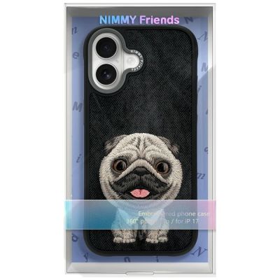 9. Nimmy Big Eyed Pet 2.0 Hunde-Hülle für iPhone 17 - Schwarz