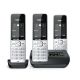 3. Gigaset 500A Comfort Trio Schnurlostelefon - Anrufbeantworter - ECO DECT\GAP\CAT-iq - Silber + 2 zusätzliche Mobilteile