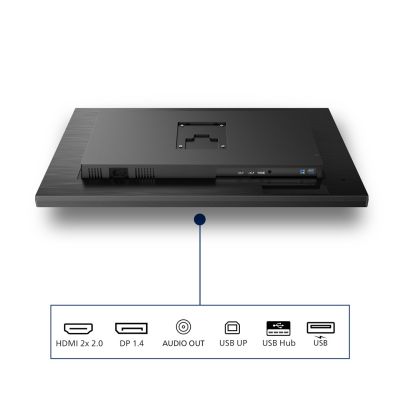 31. Philips 3000er Serie 32B1N3800/00 Computermonitor 81,3 cm (32 Zoll) 3840 x 2160 Pixel 4K Ultra HD LCD Schwarz