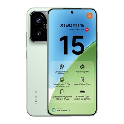7. Xiaomi 15 5G Dual-SIM-Smartphone, 12 GB RAM, 256 GB Speicher – Grün