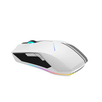 3. Machenike M721 Kabellose Gaming-Maus 10000 DPI mit RGB-Hintergrundbeleuchtung - Weiß