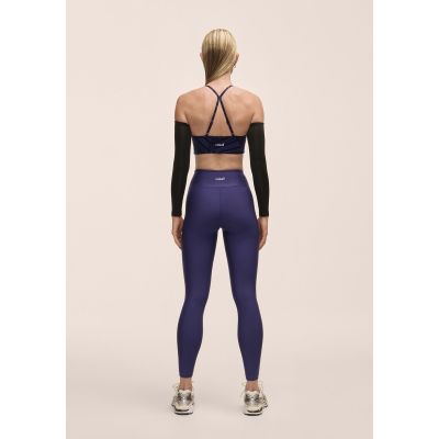 5. Casall Damen-Leggings mit überlappendem Bund, hochtailliert, lila