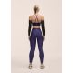 5. Casall Damen-Leggings mit überlappendem Bund, hochtailliert, lila