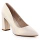 Perlbeige Pumps mit spitzer Zehenpartie von Sergio Leone (Modell PB216)