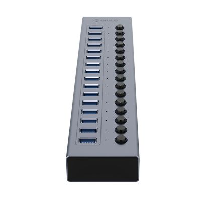 3. Orico BT2U3-16AB Hub 16x USB-A 3.0 mit Schaltern - grau