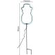 13. NEONSCHNEEMANN WEISS 81 LED BATTERIEBETRIEBEN 14,5x96CM LUCA