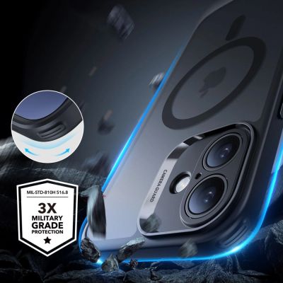 4. ESR Classic Pro Set Halolock MagSafe Hülle für iPhone 16 – Schwarz