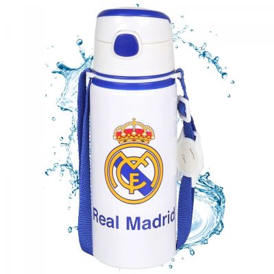 2. Real Madrid Aluminiumflasche mit Mundstück und Tragegurt 600 ml RM00005