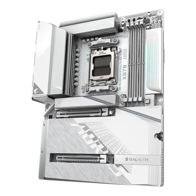 6. GIGABYTE X870 AORUS STEALTH ICE AMD X870 AM5 ATX-Sockel