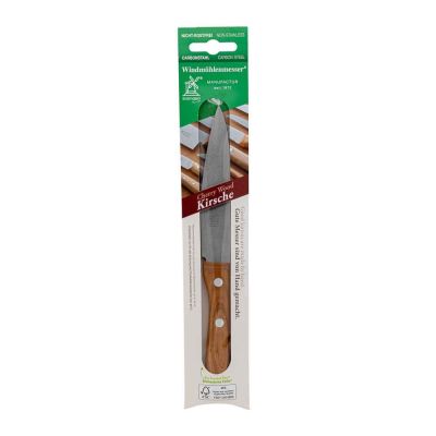 Herder Petty Windmühlenflügel aus Kohlenstoffstahl, 130 mm, Kirsche