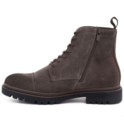 3. Herren-Ankle-Boots aus Leder, ungefüttert, Wildleder, braun, Big Star UU174220