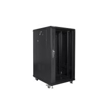 Rackschrank Lanberg FF01-6822-12B (22 HE; 19''; 1160 mm / 600 mm / 800 mm; Standgerät; Glas; 800 kg; schwarz)