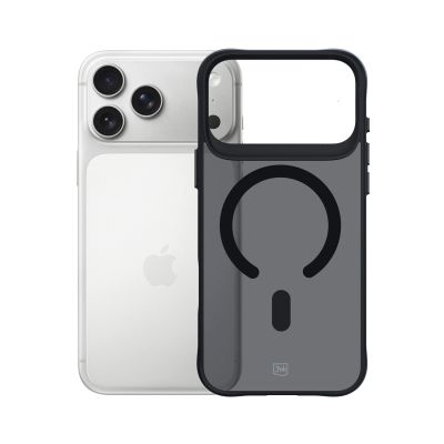 3. 3mk Smoke MagCase für iPhone 17 Pro - Schwarz Halbtransparent