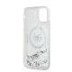 7. Karl Lagerfeld Liquid Glitter Choupette Head MagSafe Hülle für iPhone 11 / Xr – Transparent