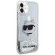 6. Karl Lagerfeld KLHCN61LNCHCS iPhone 11/ XR Silber/Silber Hardcase Glitter Choupette Head