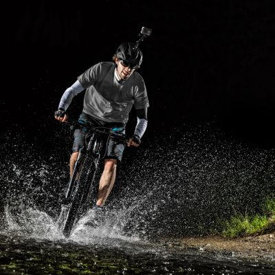 2. GoPro Satz Helmbefestigungszubehör für GoPro, DJI, Insta360, SJCam, Eken Sportkameras (GoPro Fahrradhelm-Kinnhalter)