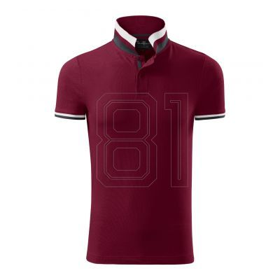 3. Malfini Collar Up M MLI-25686 Granatrotes Poloshirt