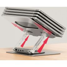 UNITEK Laptopständer + USB-C-Hub, HDMI 1.4, 4K, PD 100W