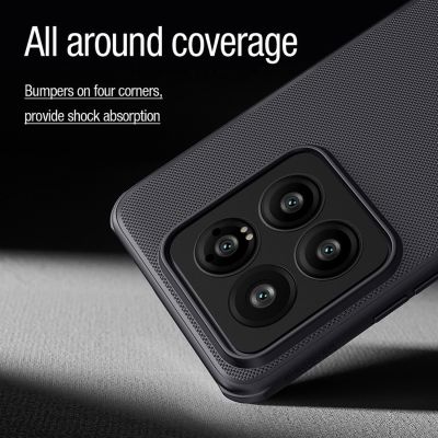 15. Nillkin Super Frosted Shield Pro Magnetische Hülle für Xiaomi 14 Pro – Schwarz