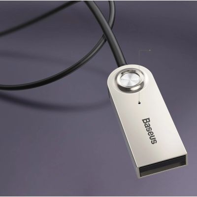 13. Baseus BA01 Bluetooth 5.0 Audioempfängerkabel AUX-Klinke Audioadapter schwarz (CABA01-01)