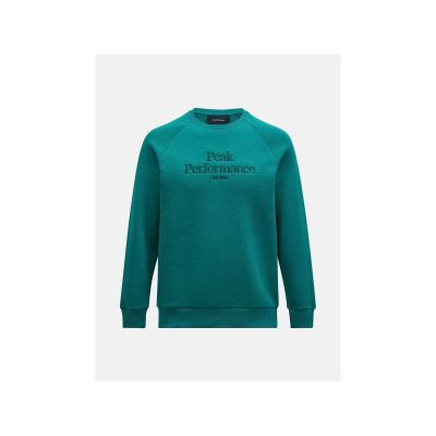 Peak Performance M Original Crew Grünes Sweatshirt