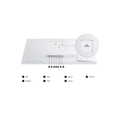 5. JAPANNEXT 68,5 cm JN-IPS270UHD60F-C65W-HSP-W HDMI/DP UHD-Monitor