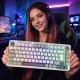Inca IKG-455 Gaming-Tastatur USB + RF Wireless + Bluetooth QWERTY Deutsch Weiß