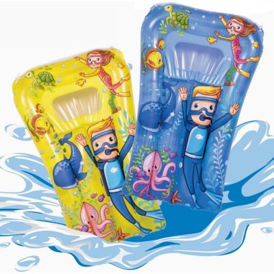 16. Strandmatratze mit Fenster Unterwasserwelt 74x48cm 37591 - GELB