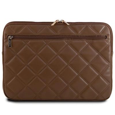 3. Guess Quilted 4G-Hülle für einen 14-Zoll-Laptop – braun