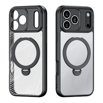 2. Dux Ducis Aimo Mag Case mit Magnetring und Ständer für iPhone 17 Pro Max - Schwarz