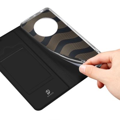 8. Dux Ducis Skin Pro Hülle für Honor Magic5 Flip Cover Card Wallet Stand schwarz