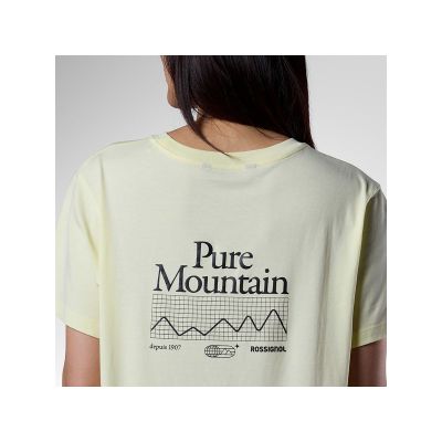 4. ROSSIGNOL Damen-T-Shirt mit Wasserfall-Grafik, Gelb