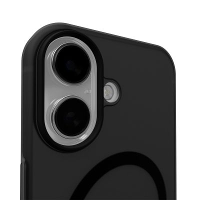 8. Puro Daylight Magsafe-kompatible Silikonhülle für iPhone 17 – durchscheinendes Schwarz